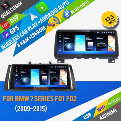 AISINIMI Android 13 Car DVD Player FOR  BMW 7 Series F01 F02(2009-2012)  radio Car Audio multimedia Gps Stereo Monitor screen carplay auto all in one Head Unit Radio navigation 