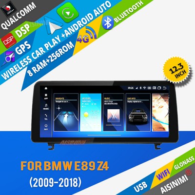 AISINIMI Android 13 Car DVD Player FOR  BMW E89 Z4(2009-2018) radio Car Audio multimedia Gps Stereo Monitor screen carplay auto all in one Head Unit Radio navigation 