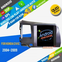 AISINIMI Android Car Player For Honda Civic 2004-2009 car radio Car Audio multimedia Gps Stereo Monitor screen carplay auto all in one navigation for Tesla Style